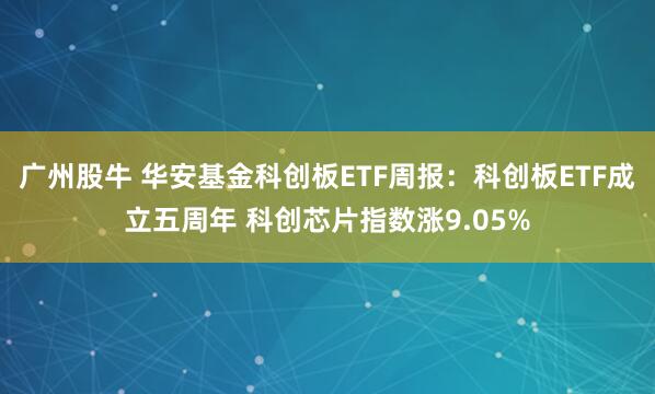 广州股牛 华安基金科创板ETF周报：科创板ETF成立五周年 科创芯片指数涨9.05%